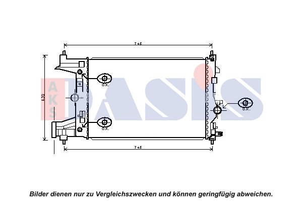 AKS DASIS Radiaator,mootorijahutus 150124N